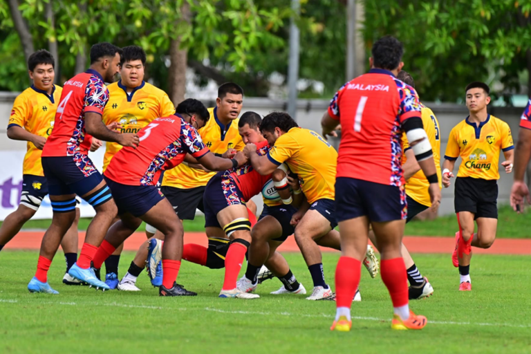 ภาพบรรยากาศการแข่งขัน Rugby Union Cup 2026 รอบที่ 1 ระหว่าง Thailand VS Malaysia
