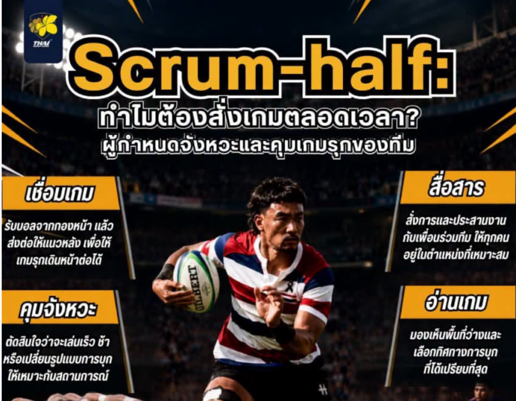Scrum-half คือหัวใจของจังหวะเกม